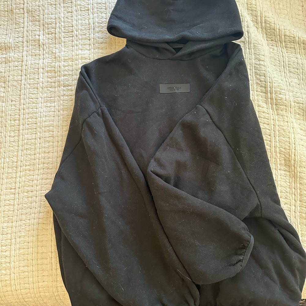 Black Essentials Hoodie
